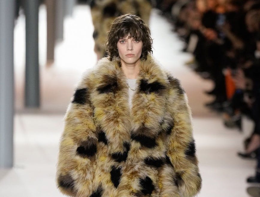 clothing coat fur fashion