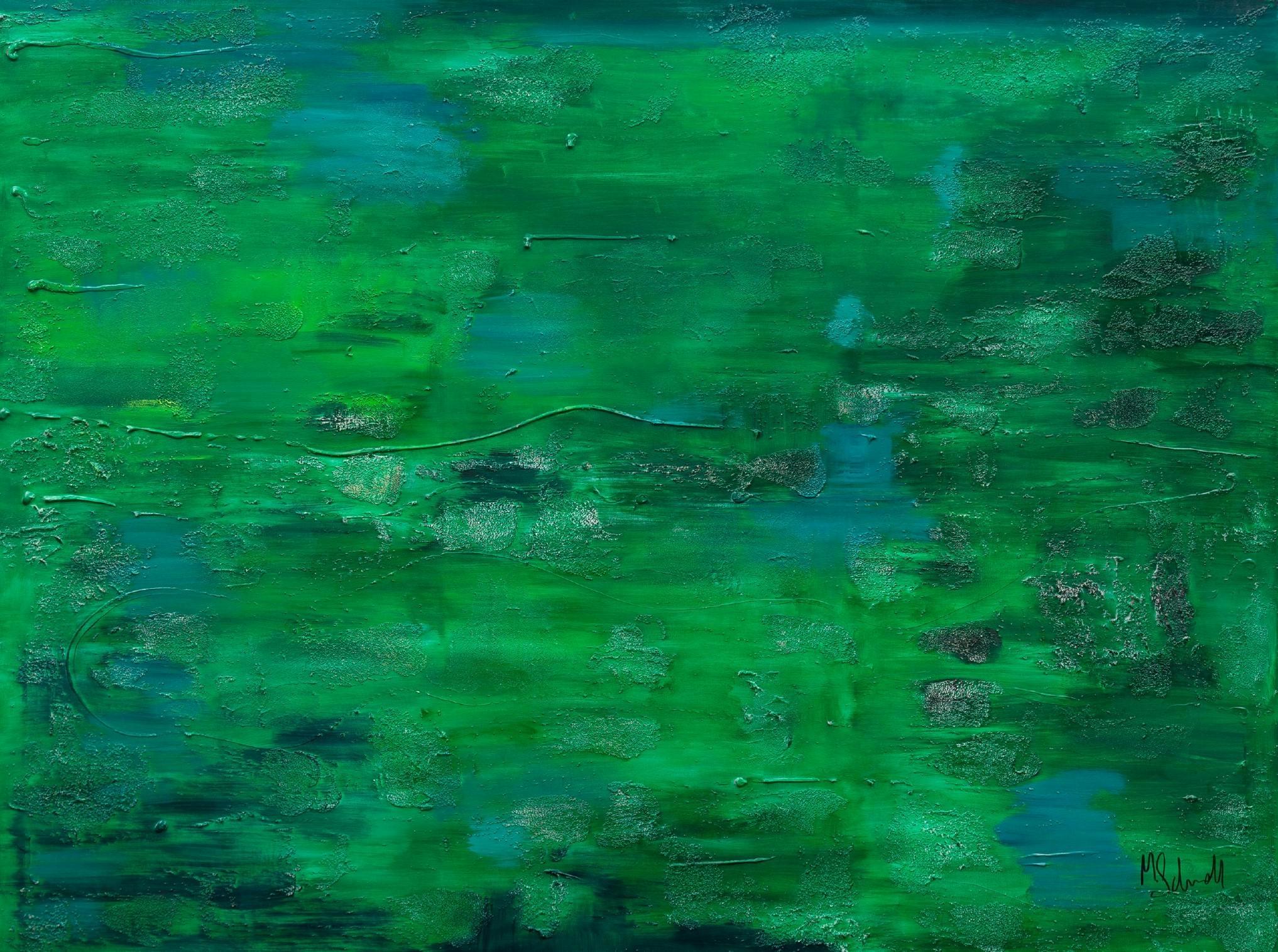 green texture art painting pool swimming pool water gemstone jewelry modern art